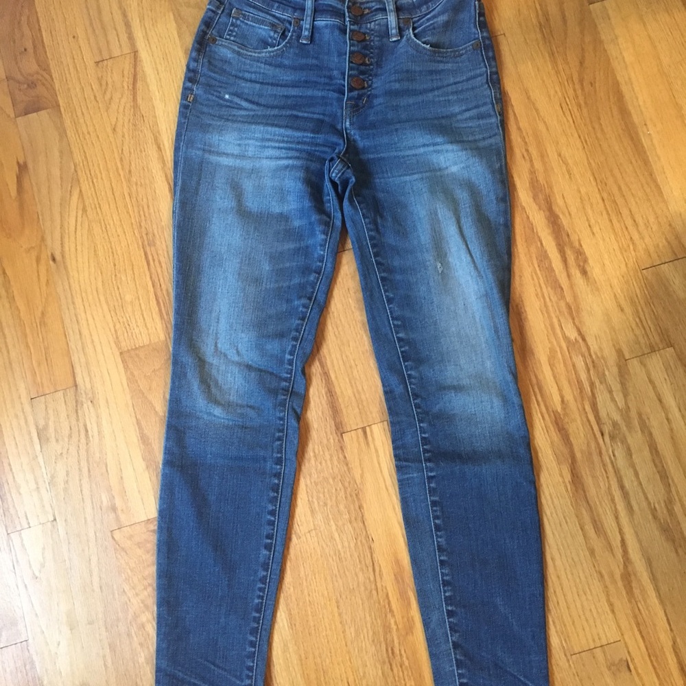 Madewell 9” High Riser Skinny Button Fly - Picture 7 of 7